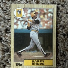 1987 TOPPS #320 BARRY BONDS ROOKIE CARD PITTSBURGH PIRATES. rookie card picture