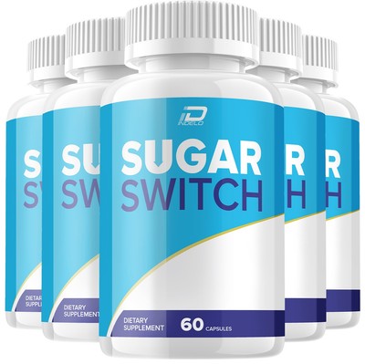 (5 Pack) Sugar Switch Capsules   SugarSwitch All Natural Glycogen Support