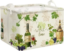 Retro Manor Wine Storage Baskets Outdoor Camping Grape Cane Vine Kitchen Storage
