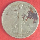 1936-D  WALKING LIBERTY HALF-DOLLAR (50¢) SILVER COIN / WITH SOME TARNISH (07)