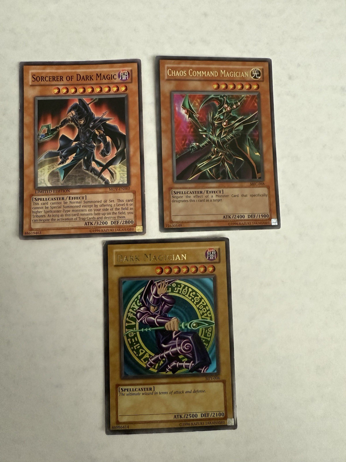Dark Magician Sorcerer Chaos Command Limited Edition YuGiOh Card