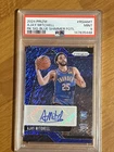 AJAY MITCHELL 2024-25 PANINI PRIZM ROOKIE BLUE SHIMMER RC AUTO /25