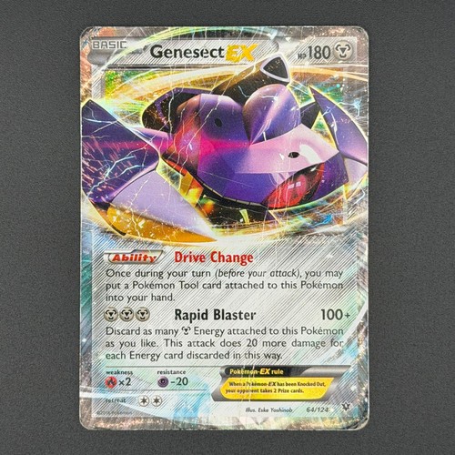 Genesect EX 64/124 Holo EX Rare Fates Collide Pokemon DMG