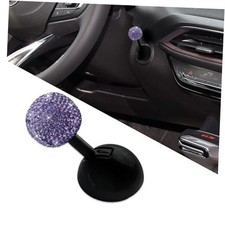 Car Push to Start Button Rocker, Engine Start Stop Button Cover, Purple