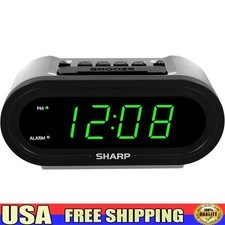 Digital Alarm Clock Automatic DST Adjustment Dimmable Display Time Zone Selector