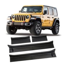 4PCS for Jeep Gladiator Door Sill Guards Kit for 2018-2026 Jeep Wrangler