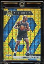 2024-25 Panini Mosaic SHAQUILLE O'NEAL #297 NBA Greats Gold Prizm /10