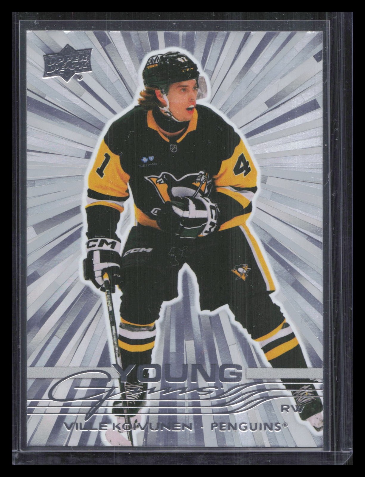 Ville Koivunen Young Guns 2025-26 Upper Deck #233 Outburst Silver