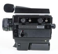 -Elmo Super 8 Sound 350SL Macro Movie Camera with Elmo Action Mic-FOR PARTS