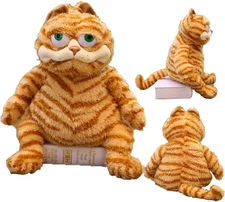 The Orange Garfield Cat Plush 11.8" Soft Stuffed Fat Cat Plush Toy for Kids Gift