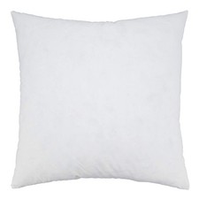SARO LIFESTYLE Down Feather Pillow Insert, 17" x 17", White