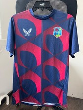 WEST INDIES CRICKET PRE-MATCH JERSEY SHIRT CASTORE sz M