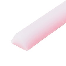 Collapsible Shower Barrier, 39 x 0.6 x 0.4 Inch Water Splash Guard, Transparent