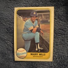 1981 Fleer Card #595 Maury Wills Seattle Mariners Major League Baseball
