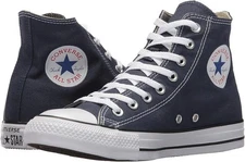 CONVERSE ALL STAR CHUCK TAYLOR HI TRAINERS SPORT MEN SHOES NAVY/WH SIZE 11.5 NEW