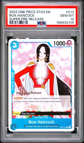 2022 One Piece SUPER PRE-RELEASE #013 BOA HANCOCK - PSA 10🔥🔥