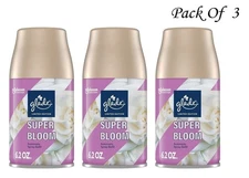Glade Automatic Spray Refill, Air Freshener, Super Bloom, 6.2 Oz (Pack Of 3)
