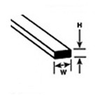 Plastruct Styrène Bande MS-319 (90738) Paquet 10 x 0.8mm x 4.8mm 250mm Longue
