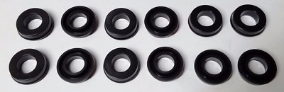 Lot 12 Rubber Wheel Cylinder Rings 1''