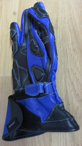 Ladies Teknic Lightning Sport Glove Blue/Black Armour Summer Motorcycle Glove - Picture 3 of 3