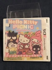 Hello Kitty Picnic and Sanrio Friends Nintendo 3DS ( Tested. Working )