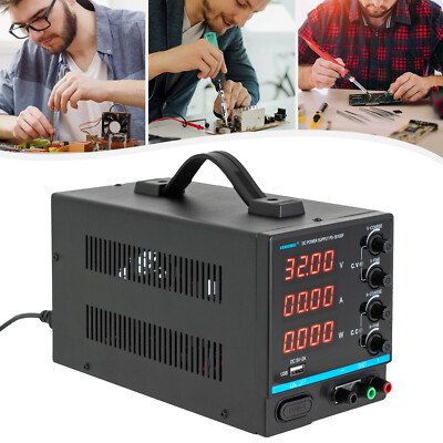 DC-Netzteil Spannungsregler Variable Elektrisch Labornetzteil 0-30V 0-10A 300W
