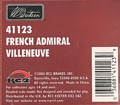 W Britain French Admiral Villeneuve, Trafalgar 1805 - Picture 3 of 3