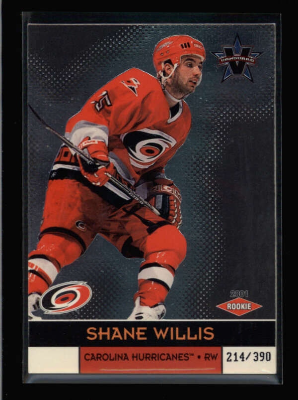 SHANE WILLIS 2001 PACIFIC VANGUARD #109 ROOKIE RC #214/390 BA6650