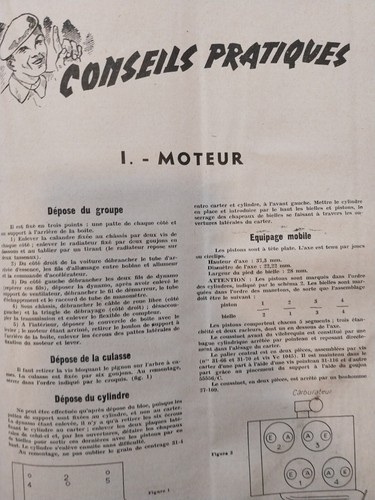 REVUE TECHNIQUE LANCIA BELNA V4 1200 VOLKSWAGEN COCCINELLE 1131 Vw 1949 - Bild 9 von 15