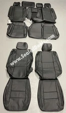 Black Factory Style Leather Seat Covers Upgrade for Jeep Grand Cherokee 2011-21