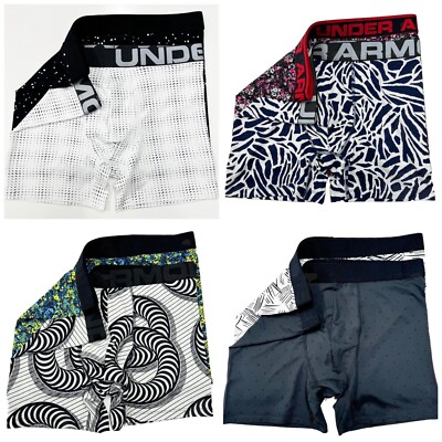 Under Armour 2er Pack Herren Tech HEATGEAR 6-inch Boxershorts Jock Shorts Unterwäsche