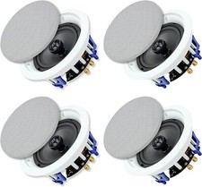 Herdio 4x 6.5" 640W Ceiling Speakers Stereo In Wall Flush Mount Kitchen Speakers