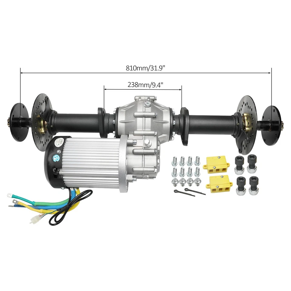 810mm ATV Go Kart Golf Cart Rear Differential Axle Kit 60V 3000W Motor Quad DIY - image 2 of 4