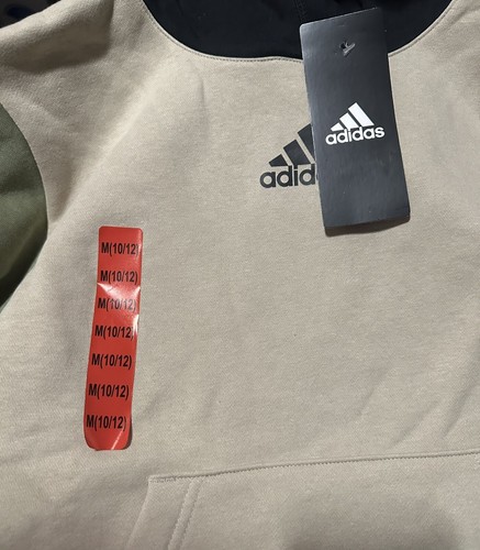 Adidas Youth Fleece Graphic Logo Pullover Hoodie M 10/12 1397506 - Picture 4 of 5
