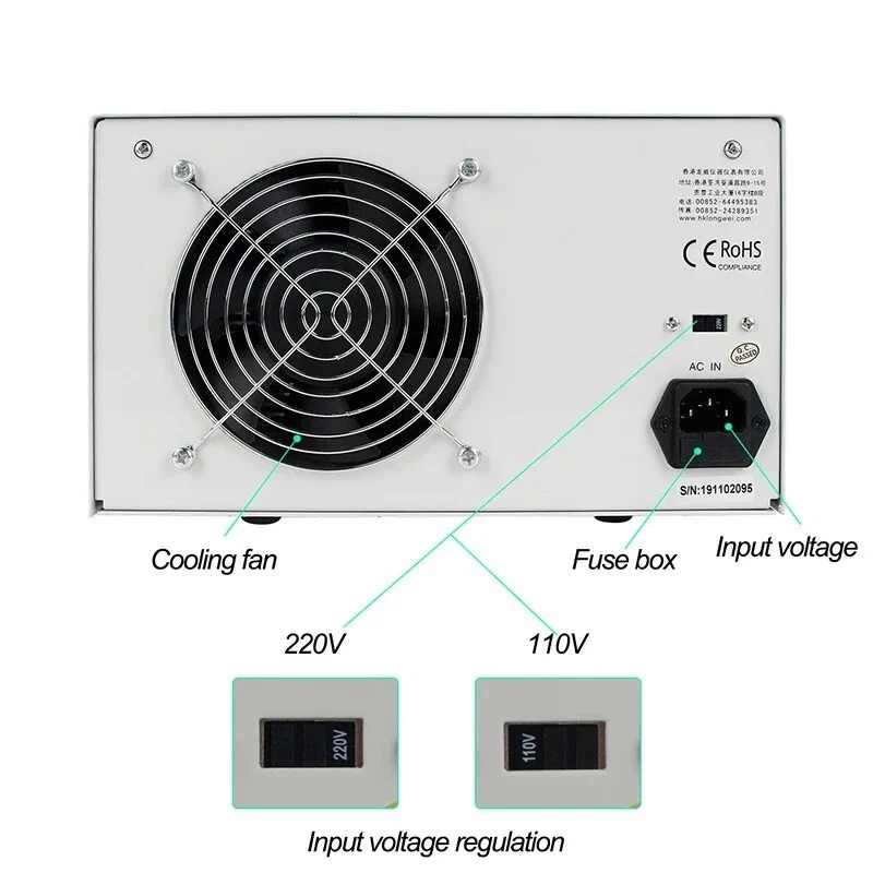 LW TPR-6405D 64V 5A Linear High Power LED Low Cost Digital Adjustable Bench - Image 4 of 4