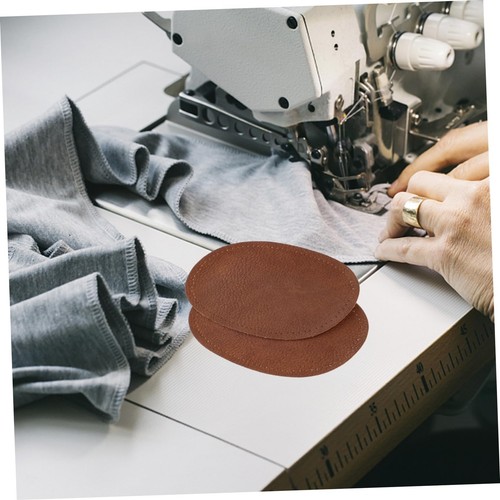 2pcs Iron-on Leather Elbow Patches DIY Repair Cloth for Jackets or Trousers - Picture 7 of 8