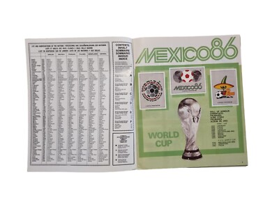 Album World Cup Mexico 86 Panini Complete Magazine reprint Oficial
