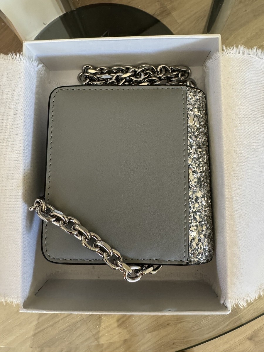 maison margiela silver micro glitter chain wallet | eBay