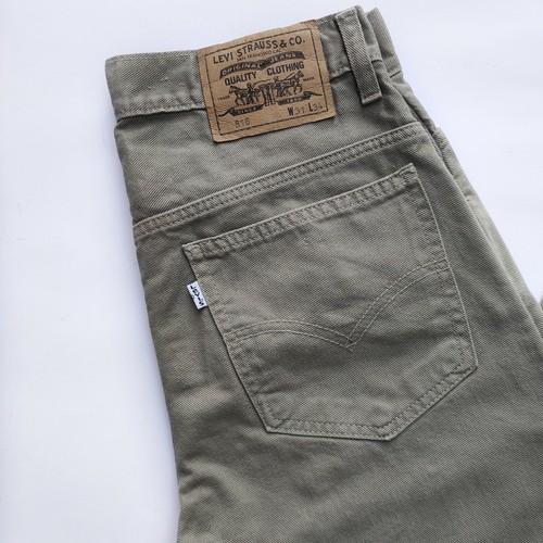 Jeans Levis uomo donna 518 vita alta Verde tg W31 levi's straight Denim  pants | eBay