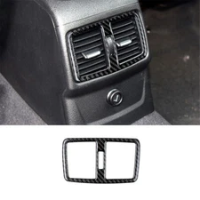 Carbon Fiber Interior Rear Air Vent Outlet Cover Trim For BMW X1 F48 2016-18