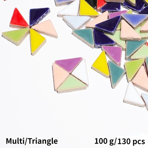 100g Céramique Mosaïque Tuiles Artisanat en Vrac Diamant Triangle Formes pour - Afbeelding 28 van 41