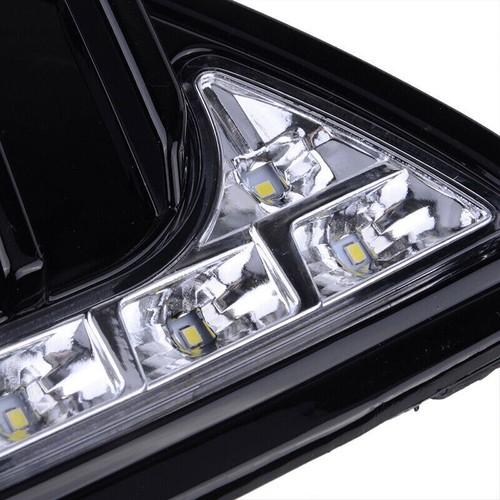 LED Front Driving Daytime Running Light Fog Lamp DRL For Ford Focus 2011-2014 - Picture 4 of 5