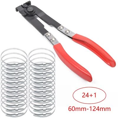 MARKENLOS (无品牌) 24-tlg Antriebswelle Achsmanschette Schellen 60MM-124MM + Schlauchklemmen Zange