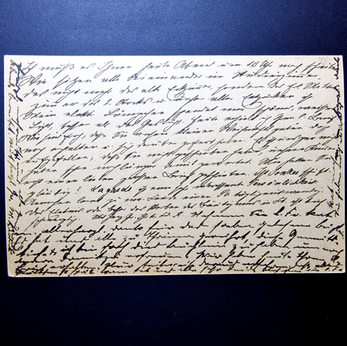 Germany 1900's - Bayern Postal Card - Used - Full Letter - 7.5 Phenning Stamp - Picture 4 of 4