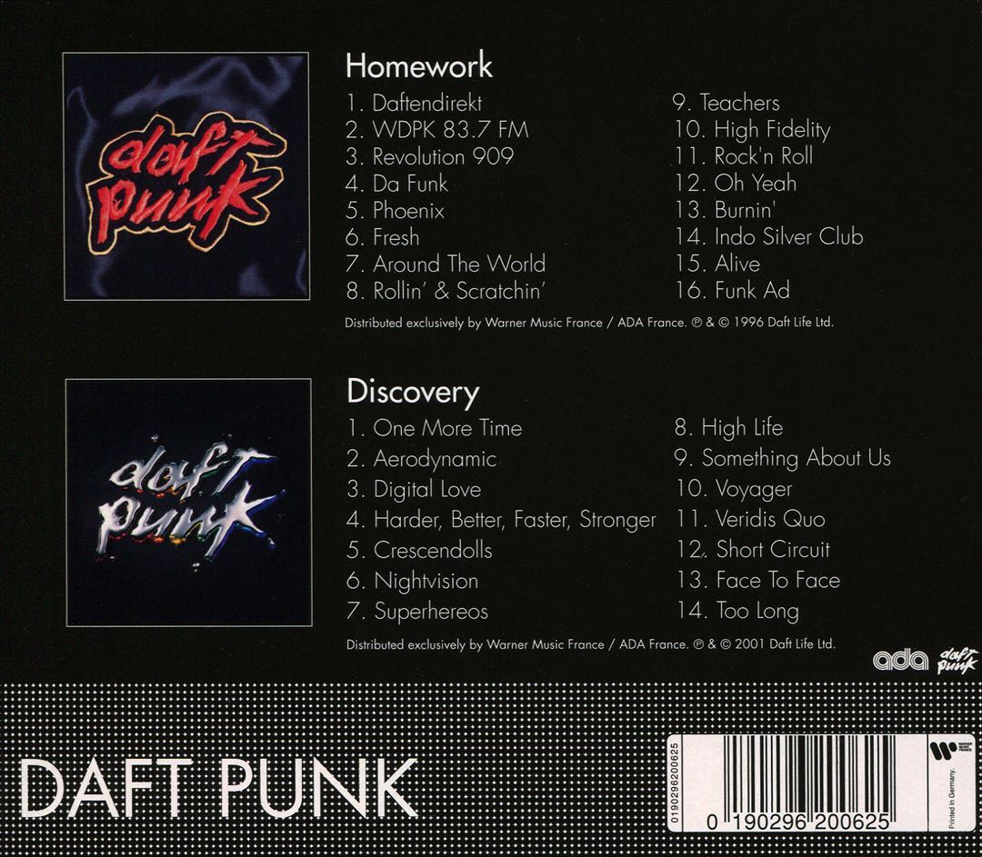 DAFT PUNK HOMEWORK/DISCOVERY NEW CD