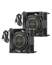 DEWENWILS 2 Pack 120V AC Fan, Waterproof Exhaust Fan 80mm, 14W 2470RPM 21CFM,