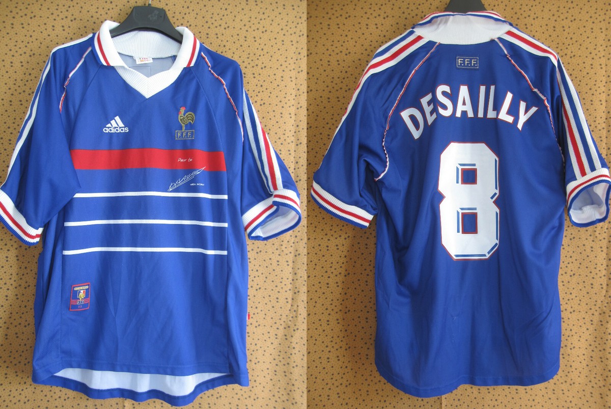 Camiseta de local de Francia 2004-06 Desailly #8 - 9/10 - (XL