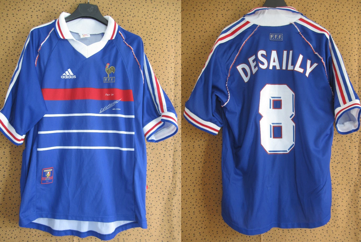 Maillot football rétro équipe de France domicile enfant N°9 AVRANCHE