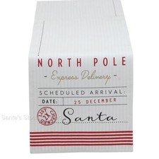 NWT DII Santa's Workshop Property North Pole Express 72" CHRISTMAS TABLE RUNNER