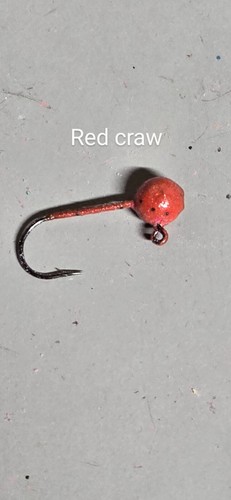 custom 1/16, 1/32, 1/8, and 1/4oz round ball jig heads with mustad hooks - Picture 2 of 31